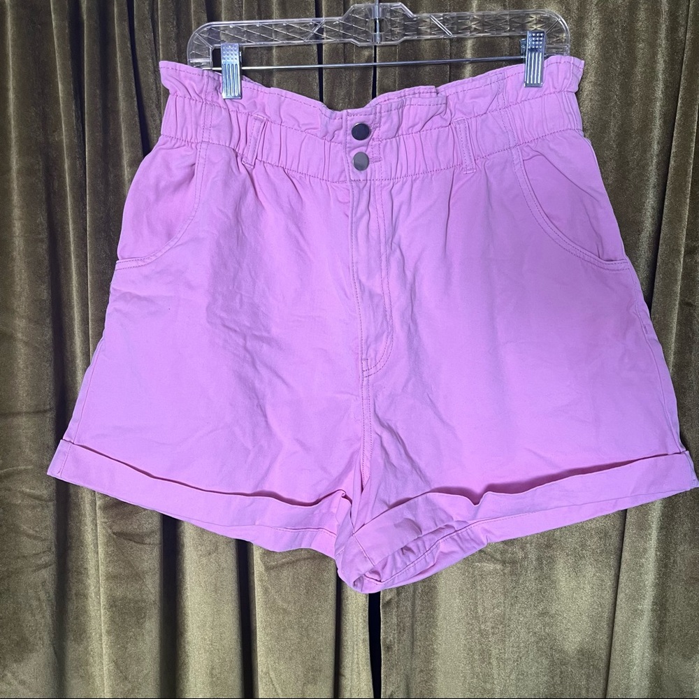 H&M High Waisted Paper Bag Shorts